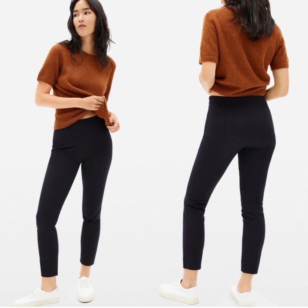 Everlane Italian GoWeave Easy Pant Ankle Pants Womens Size 6 Black